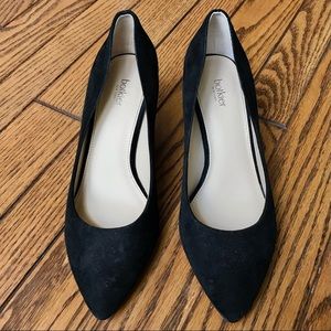 NWOT Botkier Stella Black Suede Block Heels